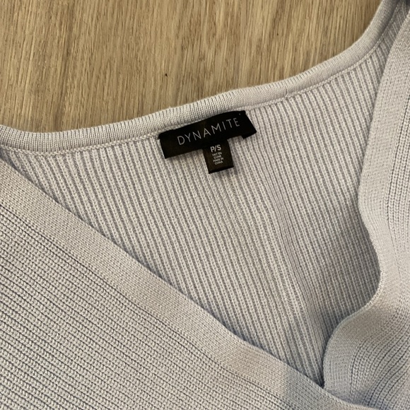 Dynamite | Cross over cropped long sleeve | Size Small - Picture 2 of 4